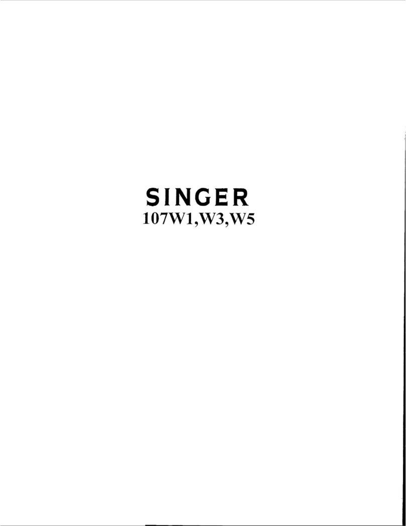 Singer 107W1 Instructions for using and adjusting