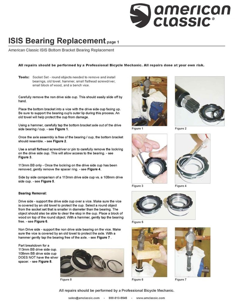 American Classic ISIS BEARING - REPLACEMENT manual