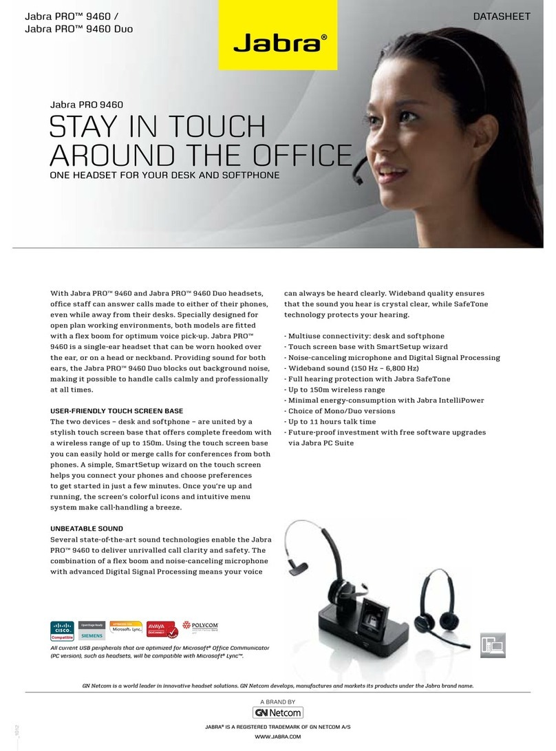 Jabra PRO 9460 -  2 datasheet