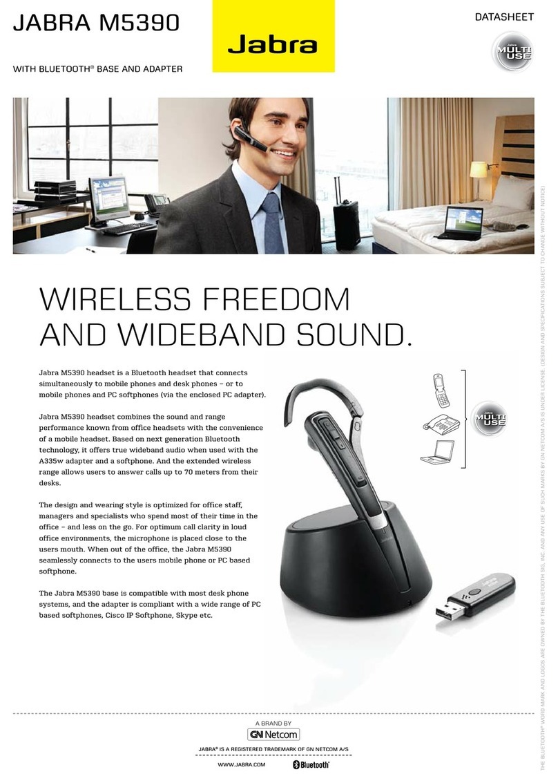 Jabra M5390 datasheet