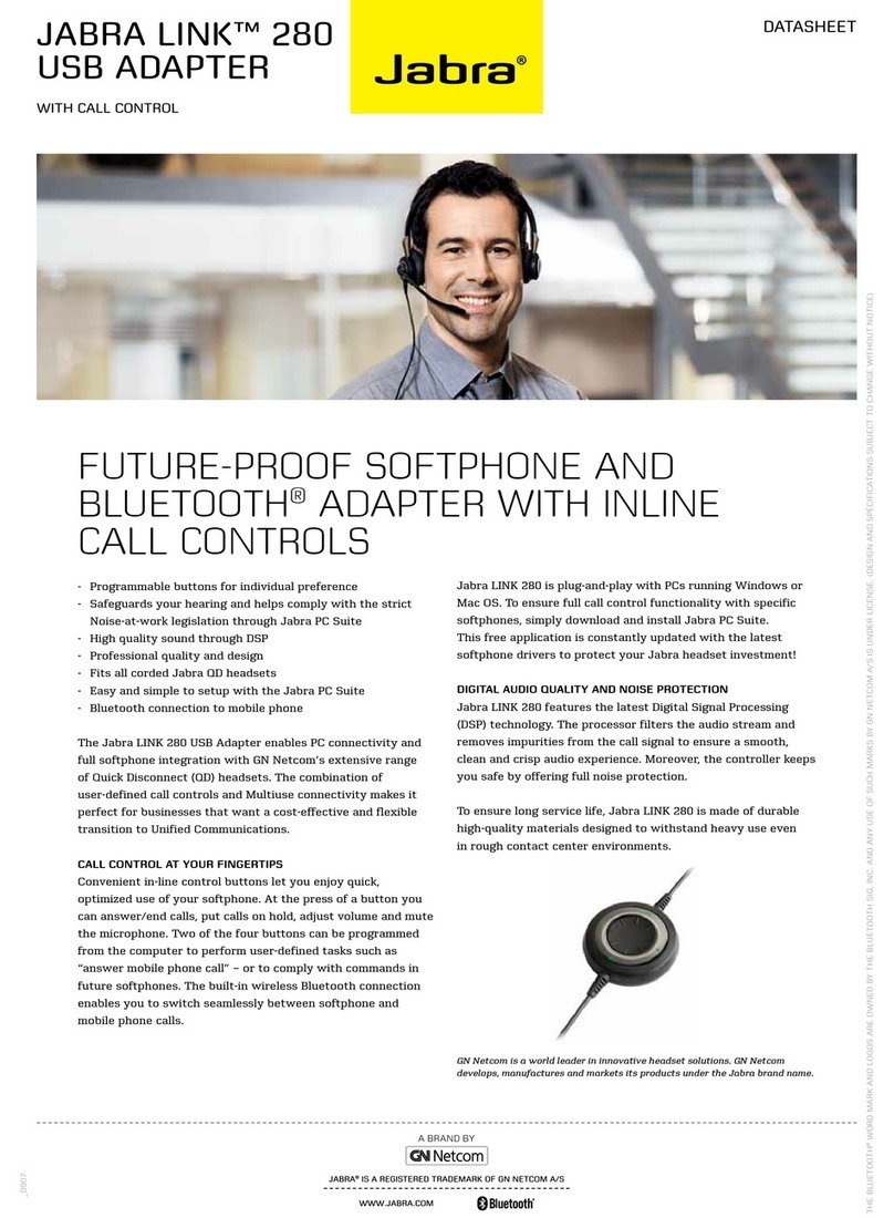 Jabra LINK 280 - User manual