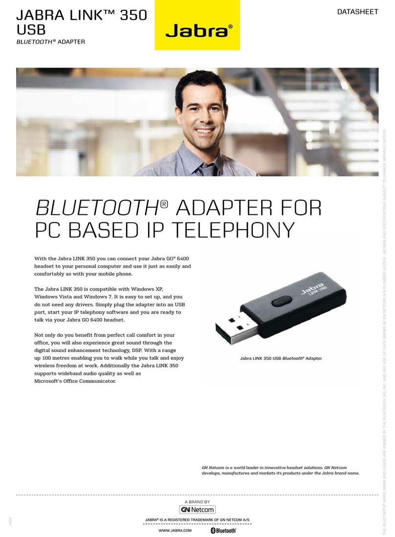 Jabra LINK 350 User manual Jabra LINK 350 User manual