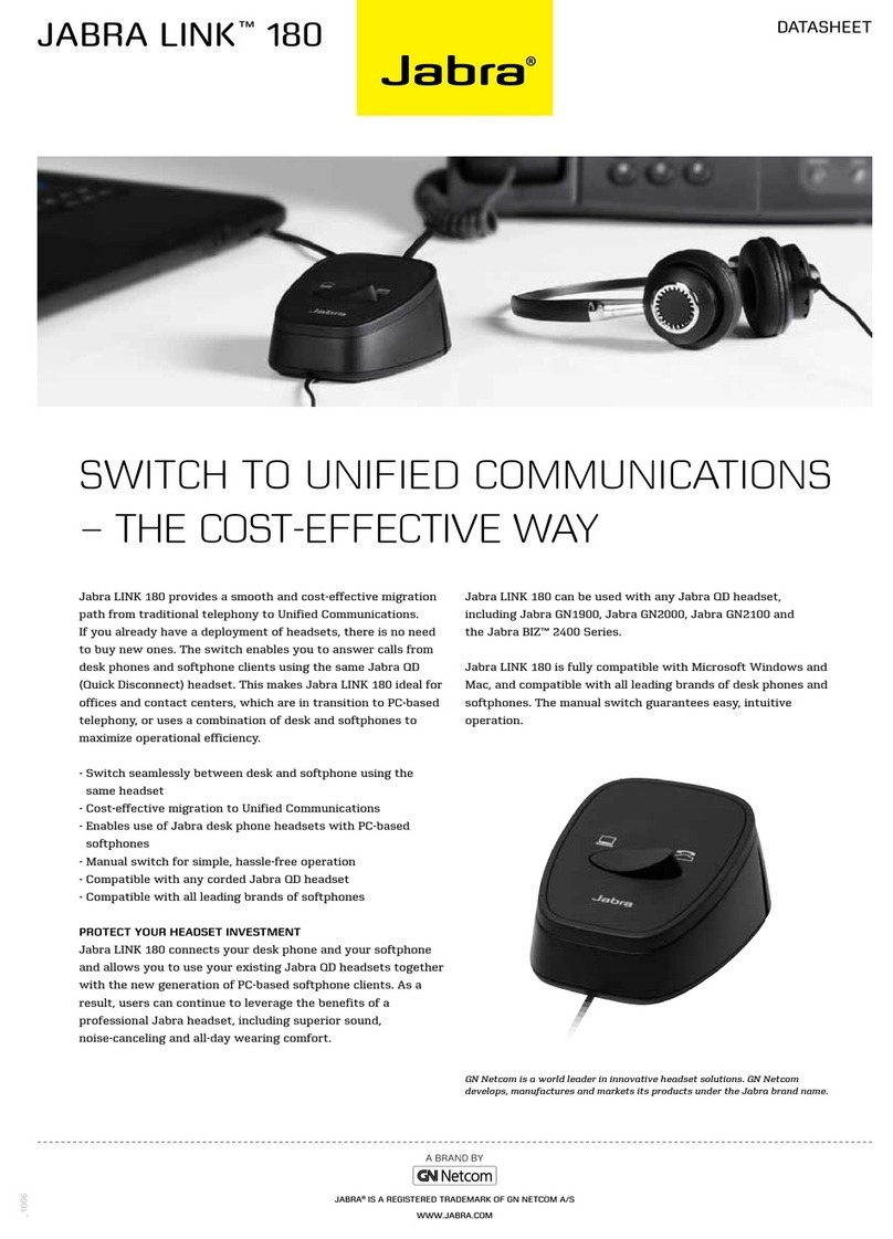 Jabra LINK 180 datasheet