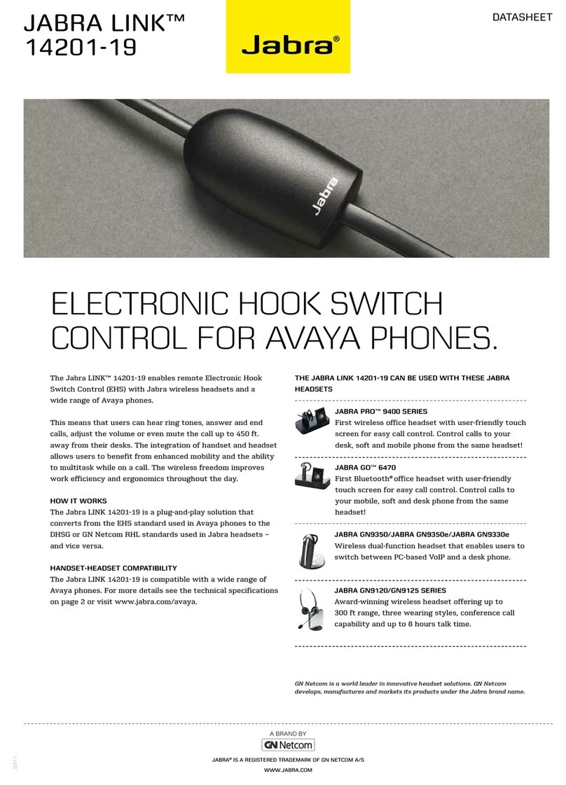 Jabra LINK 14201-19 datasheet