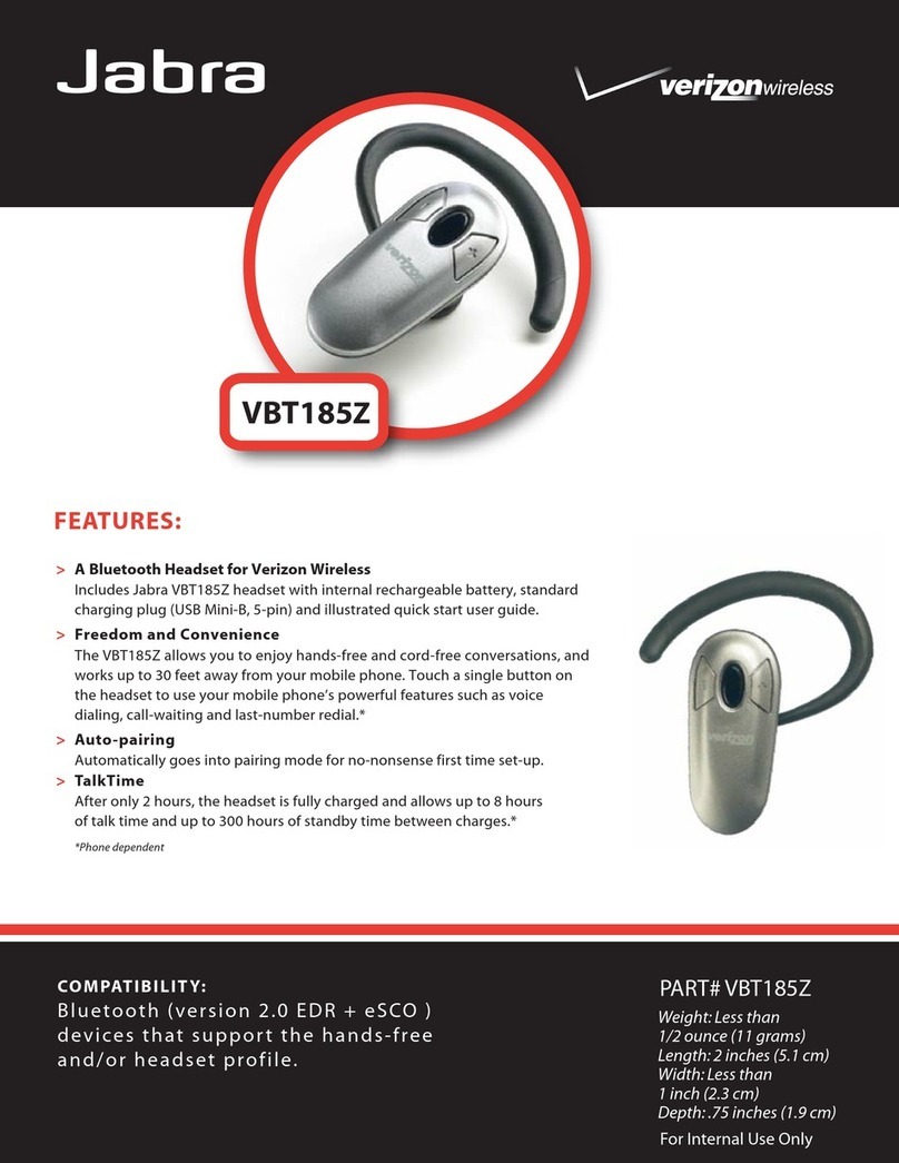 Jabra VBT185Z User manual