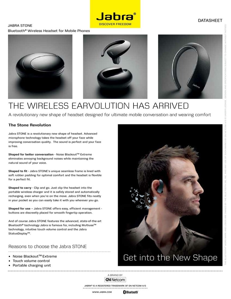 Jabra STONE User manual
