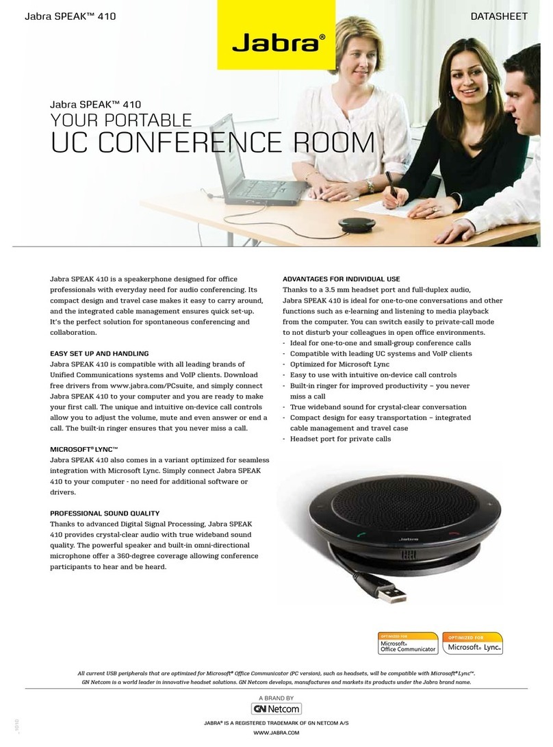 Jabra SPEAK 410 datasheet