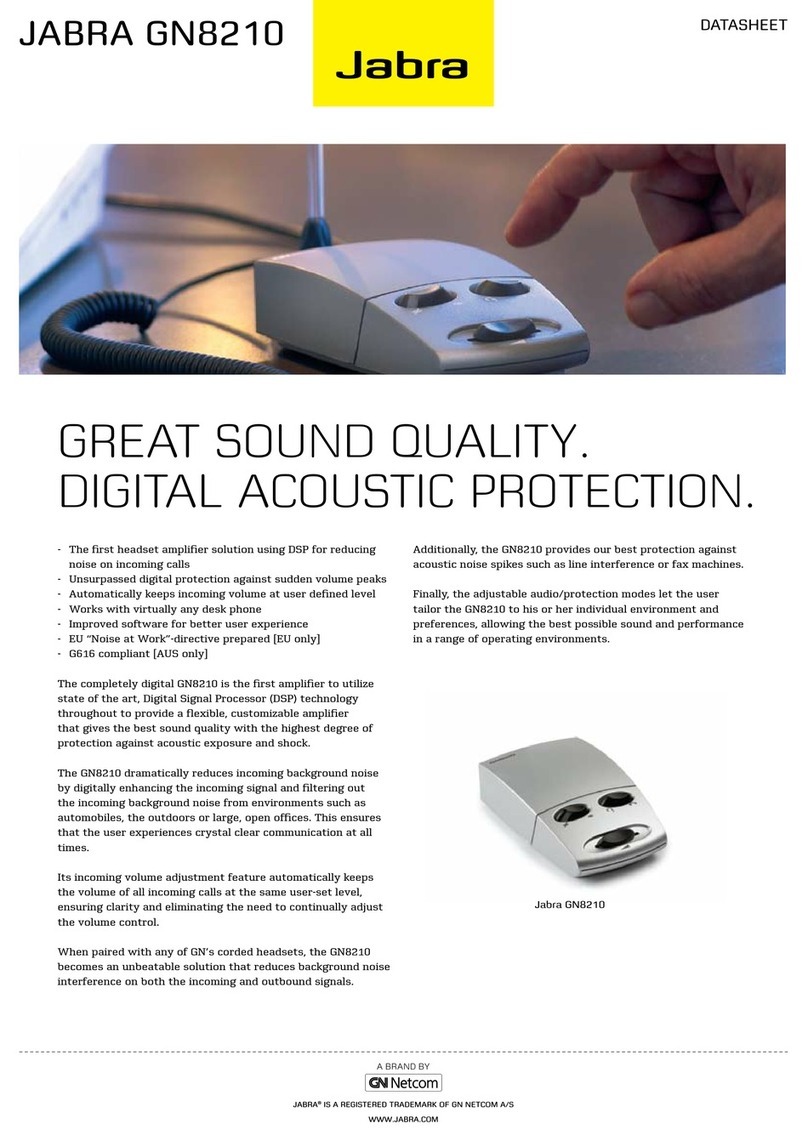 Jabra GN8210 - DATASHEET 2 User manual