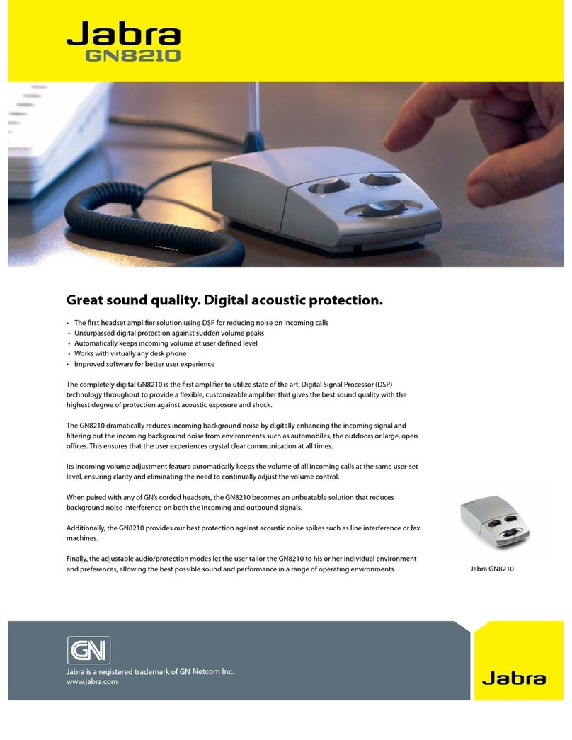 Jabra GN8210 - DATASHEET 2 User manual