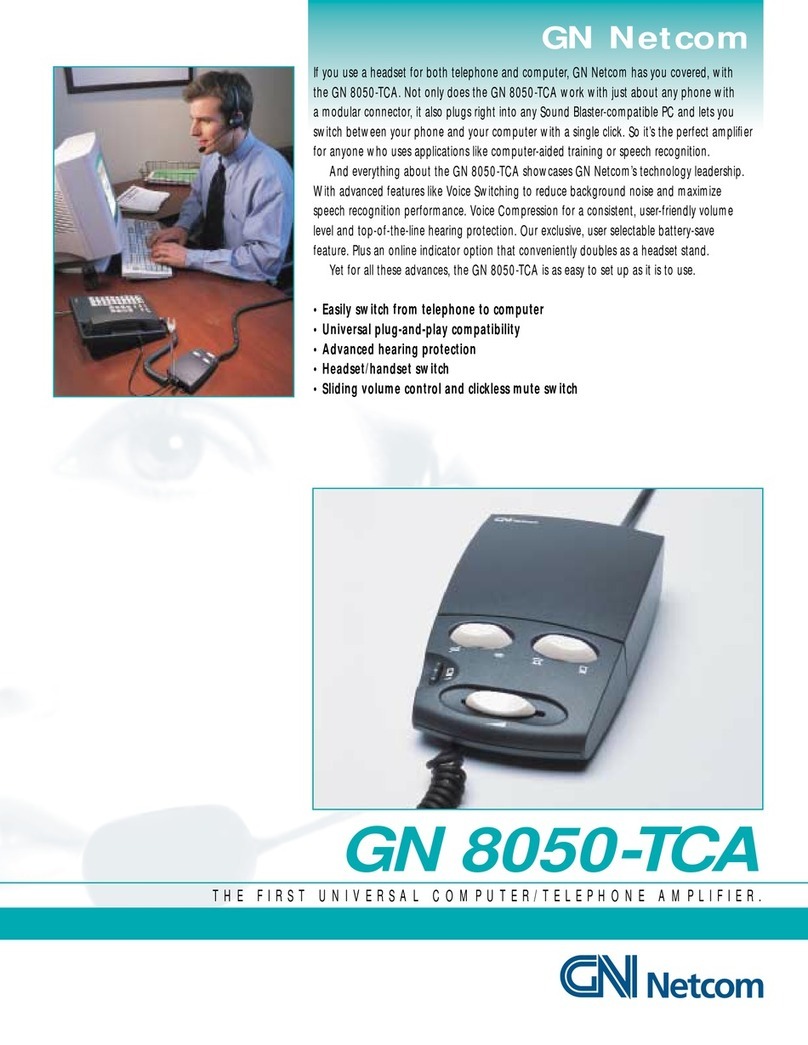 Jabra GN 8050 TCA User manual