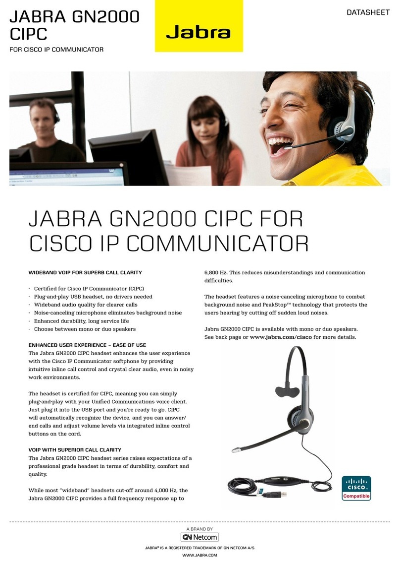 Jabra GN2000 CIPC User manual