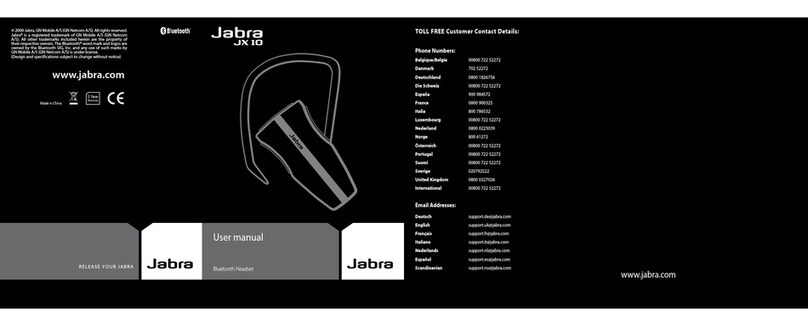 Jabra JX-10 SERIE II - user manual