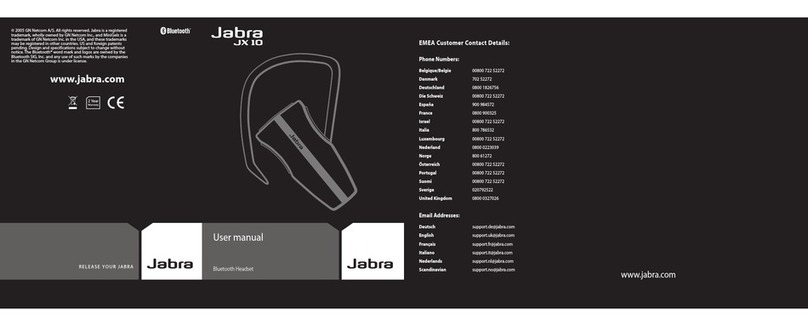 Jabra JX 10 user manual