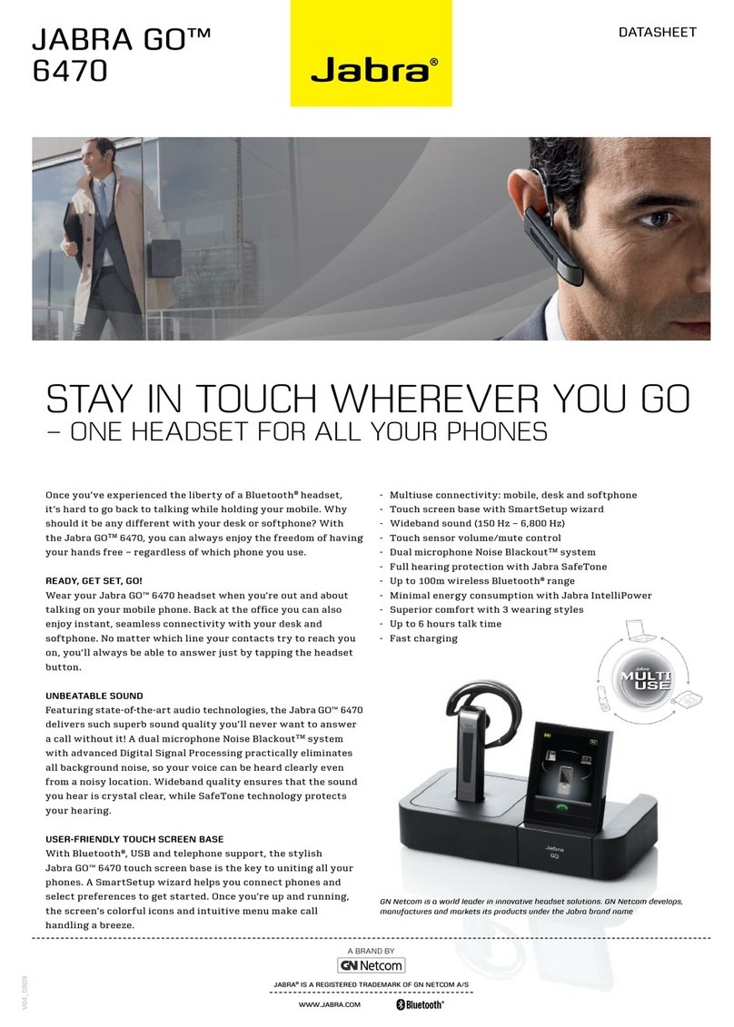 Jabra GO 6470 datasheet