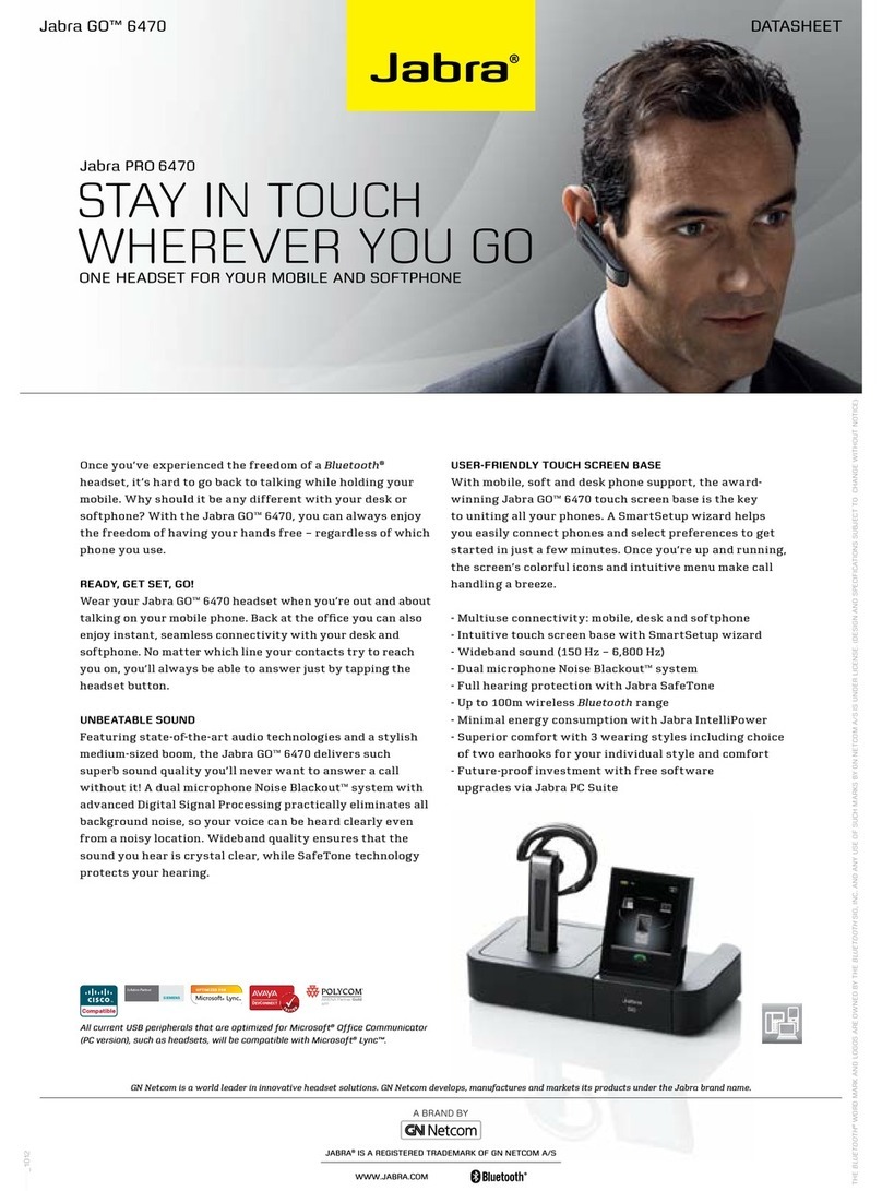 Jabra GO 6470 datasheet