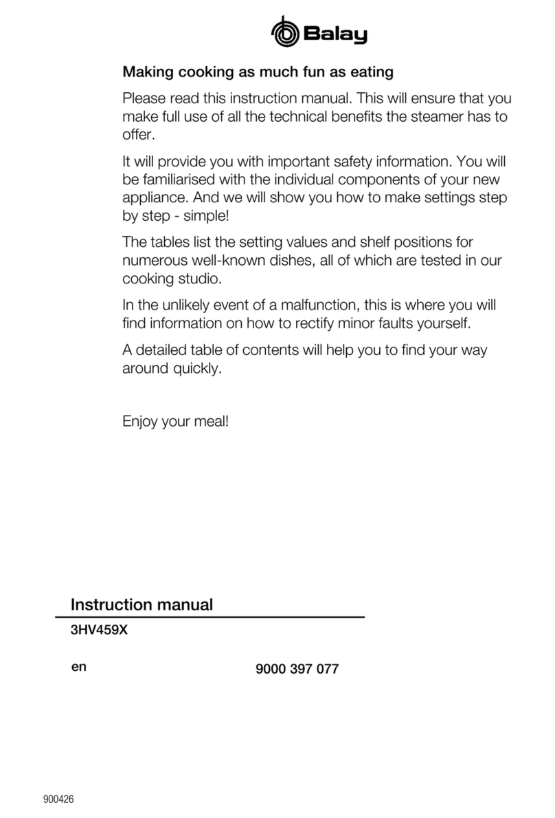BALAY 3HV459X User manual