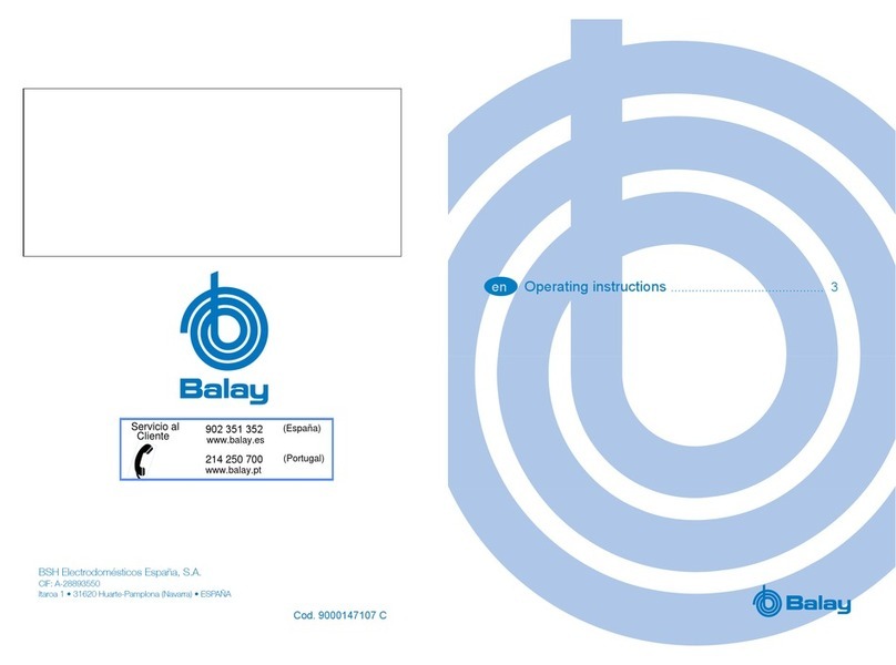 BALAY 3ET5030LP operating instructions