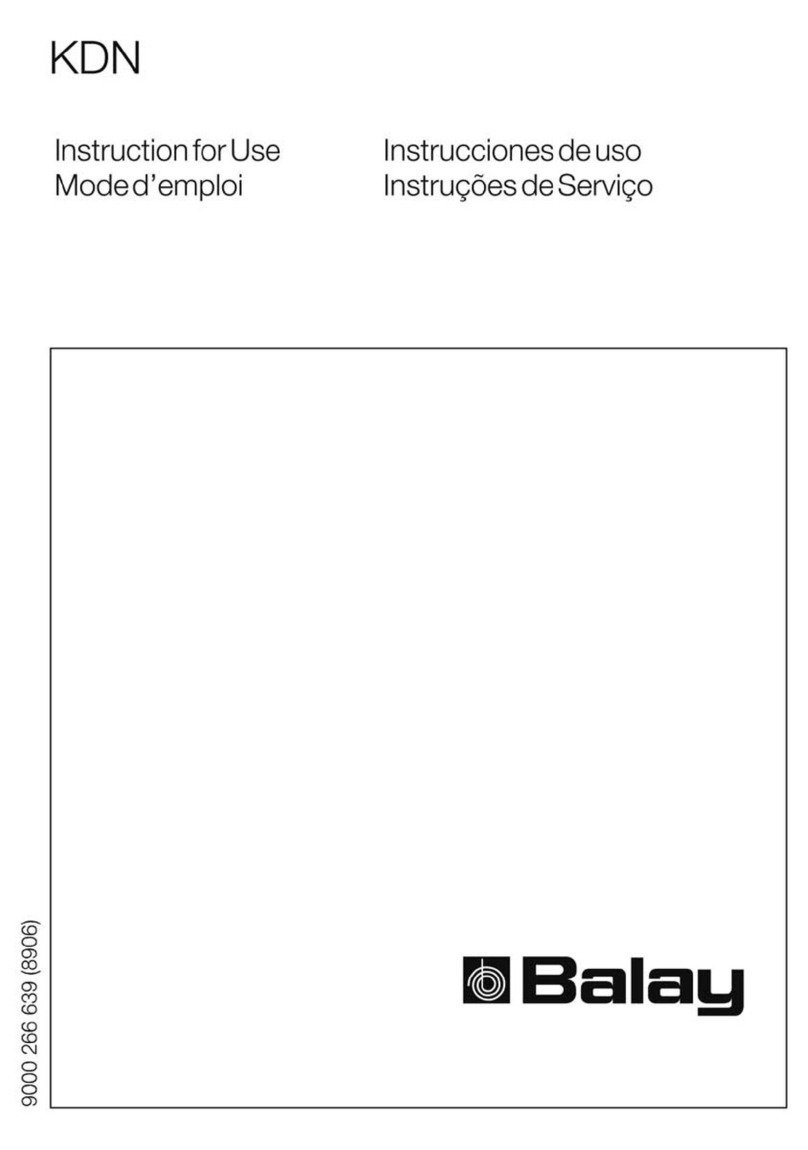 BALAY 3FFB3400 User manual BALAY 3FFB3400 User manual