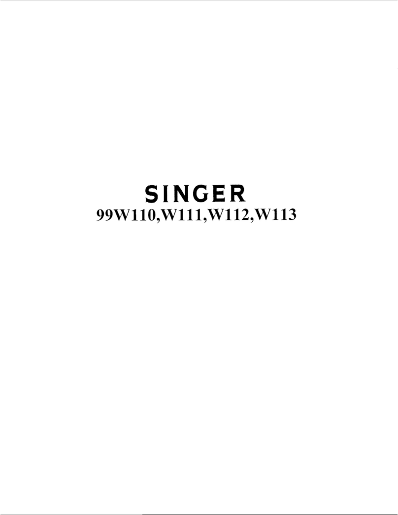 Singer 99W110 Instructions for using and adjusting Singer 99W110 Instructions for using and adjusting