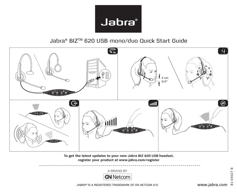 Jabra 620 USB quick start guide