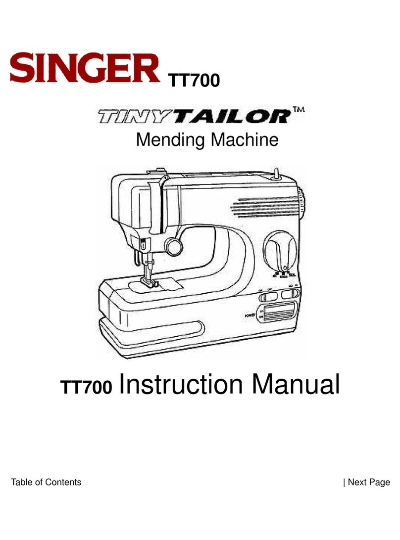 Singer TINY TAYLOR TT700 instruction manual