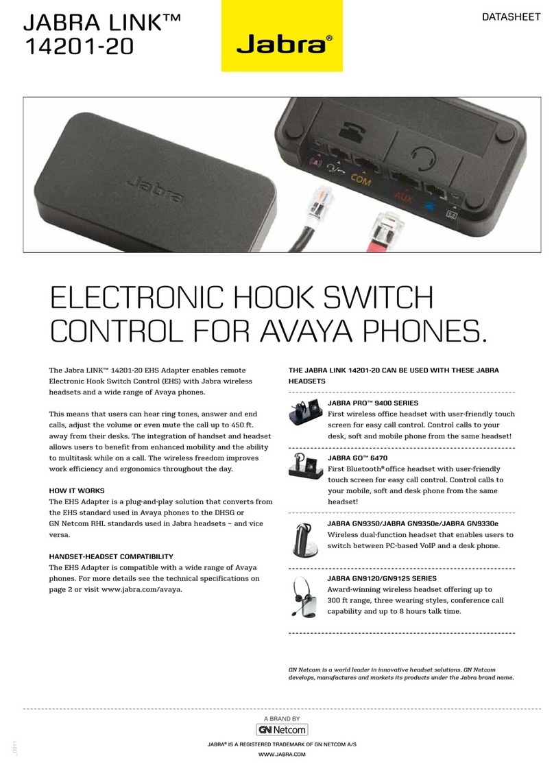 Jabra 14201-20 - datasheet