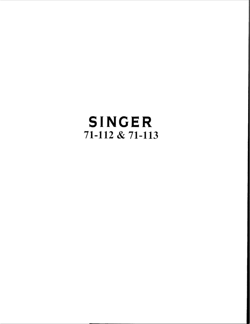 Singer 71-112 Quick start guide
