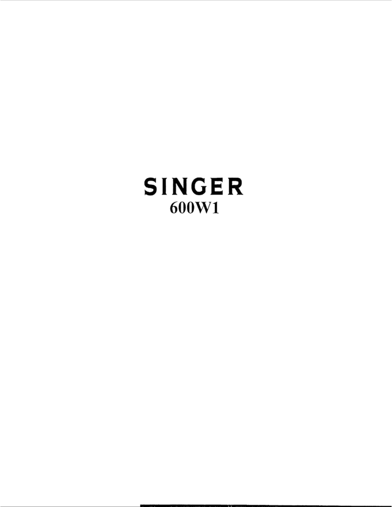 Singer 600W1 User manual