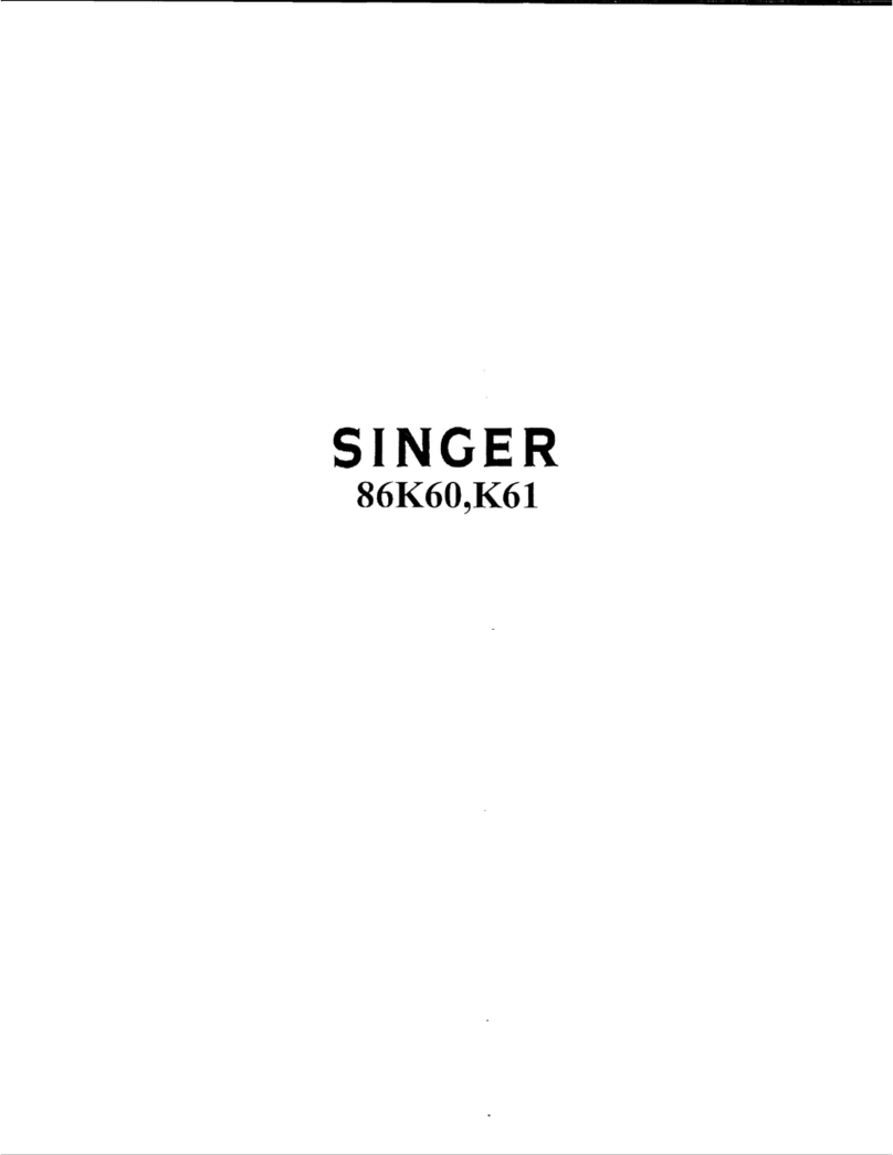 Singer 86K60 Quick start guide Singer 86K60 Quick start guide