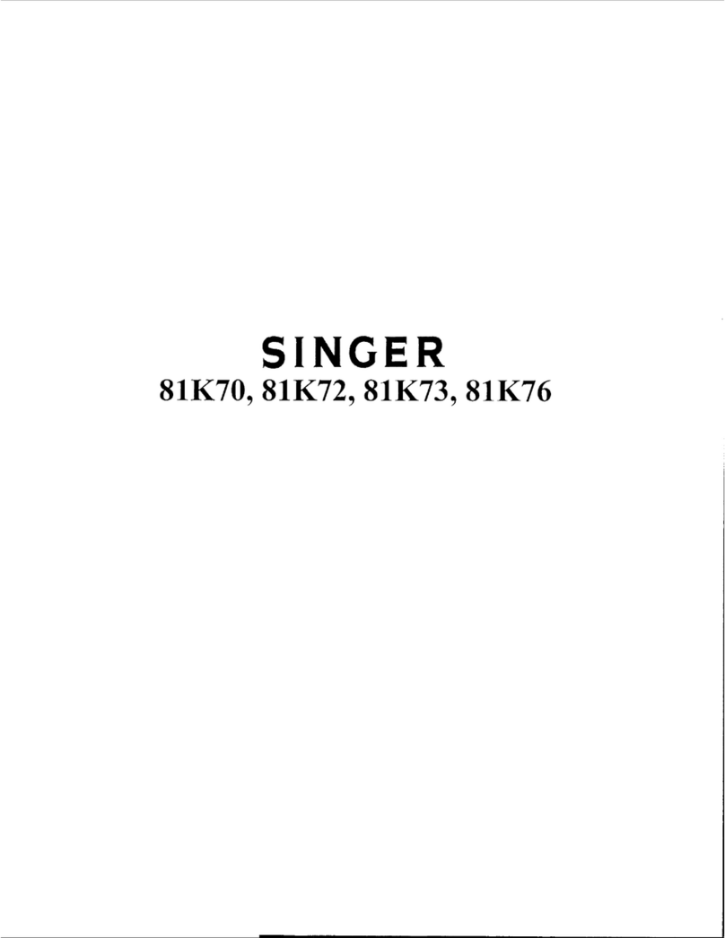 Singer 821K70 Instructions for using and adjusting