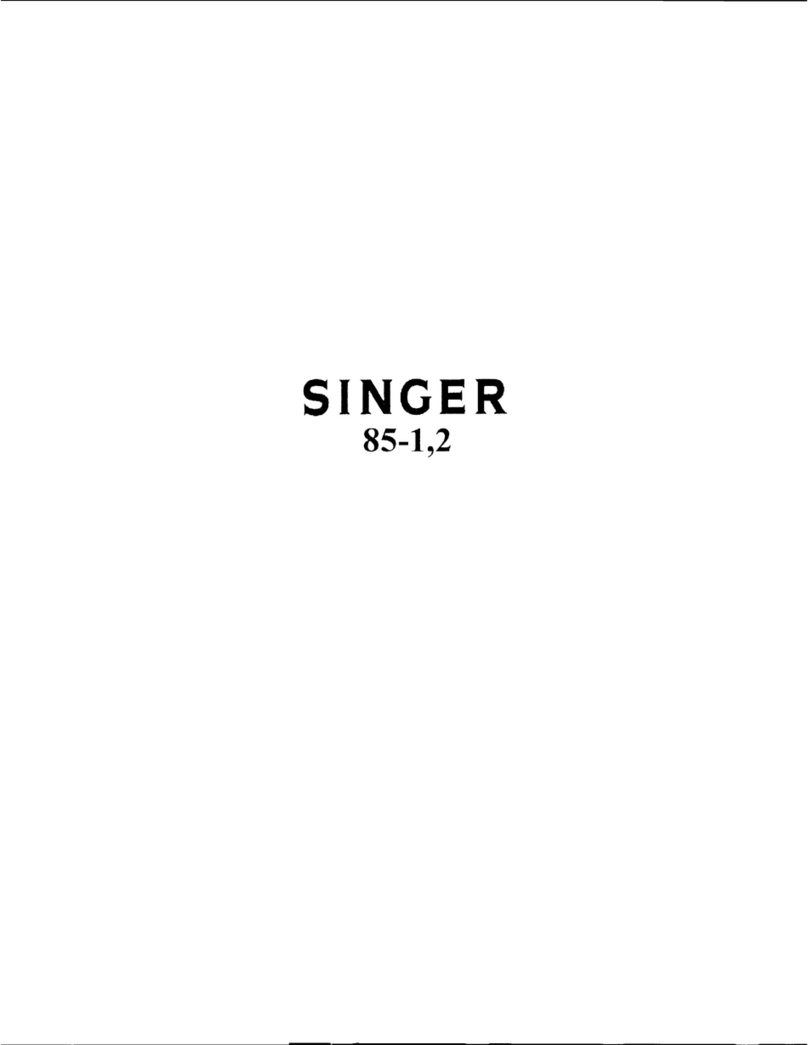 Singer 85-1 Installation and operation manual Singer 85-1 Installation and operation manual