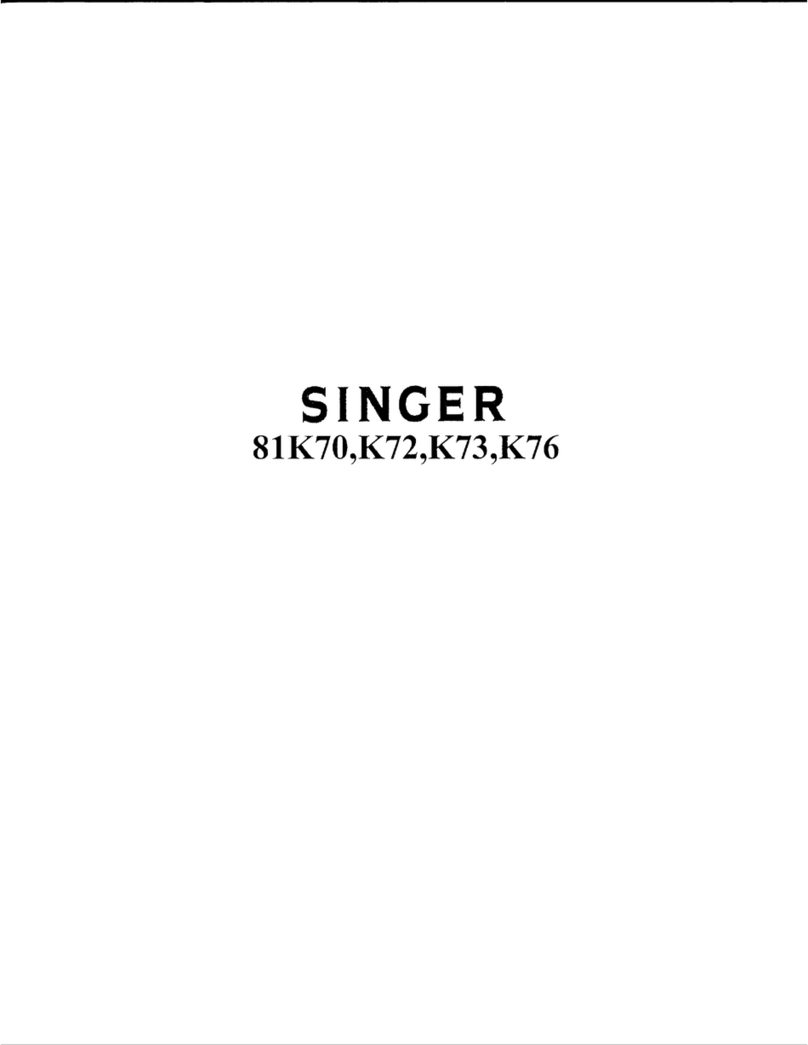 Singer 81K70 Instructions for using and adjusting