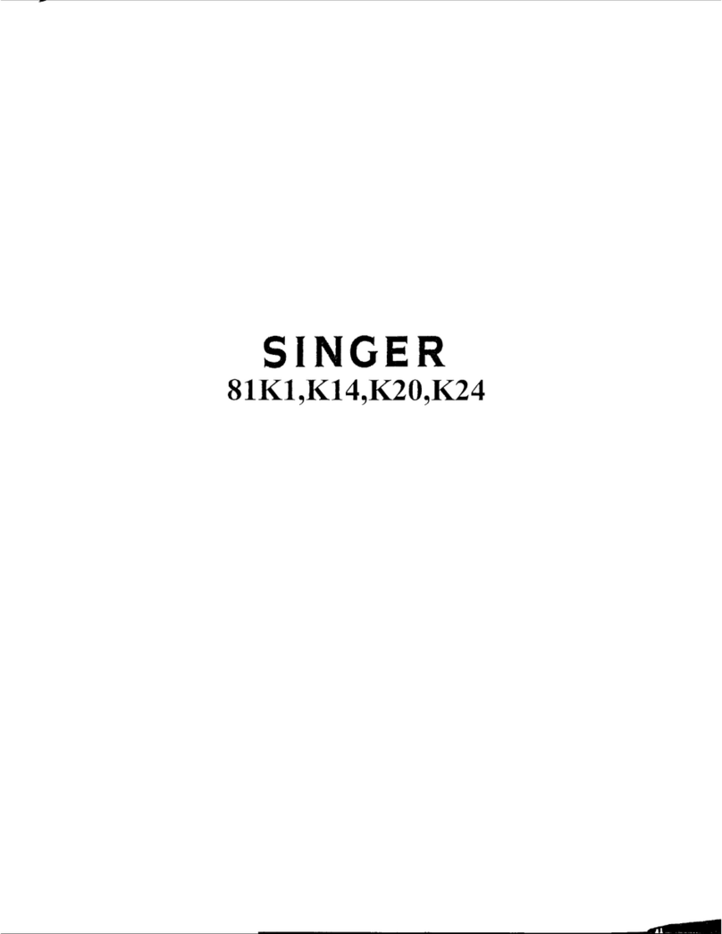 Singer 81K1 Installation and operation manual