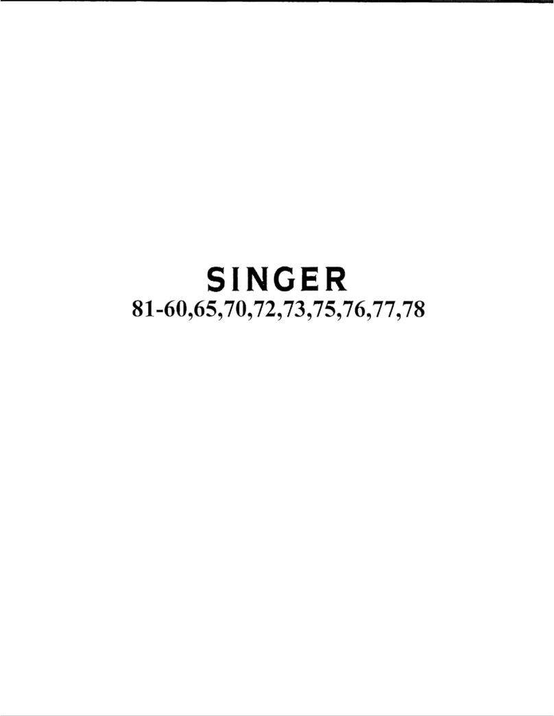 Singer 81-60 Quick start guide