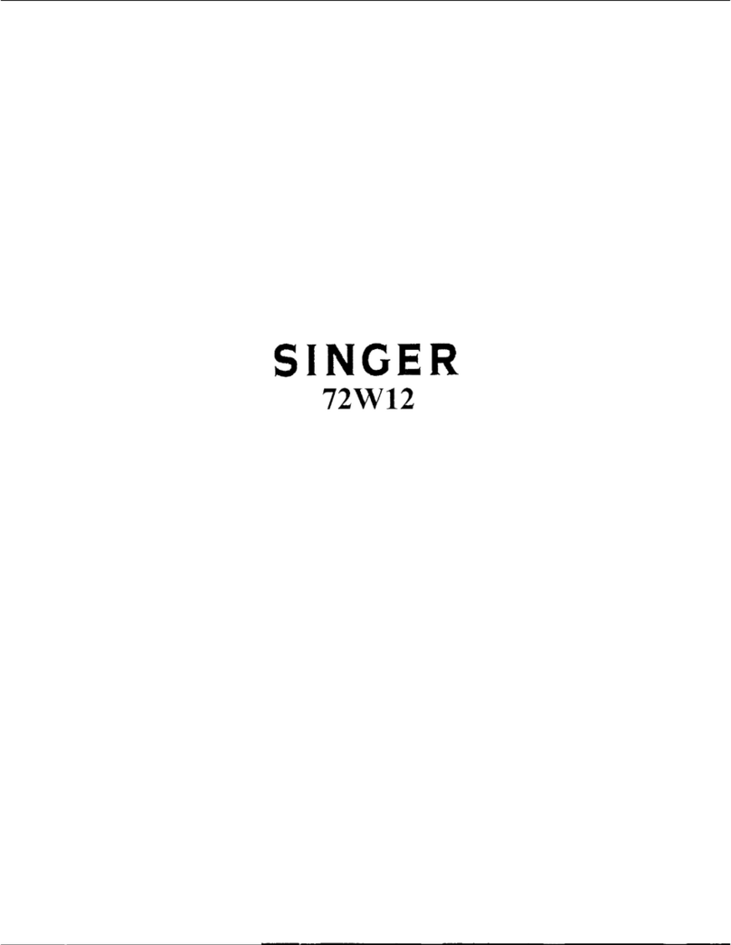 Singer 72W12 Instructions for using and adjusting