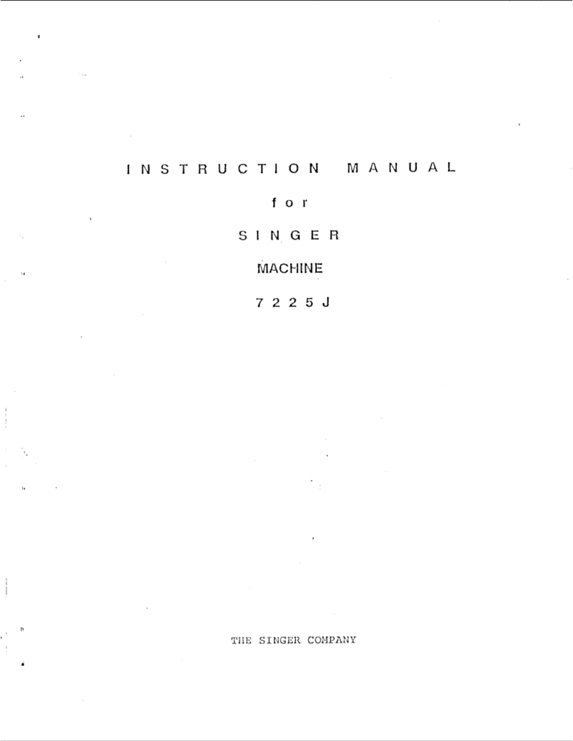 Singer 7225J instruction manual
