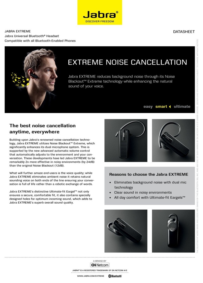 Jabra EXTREME datasheet