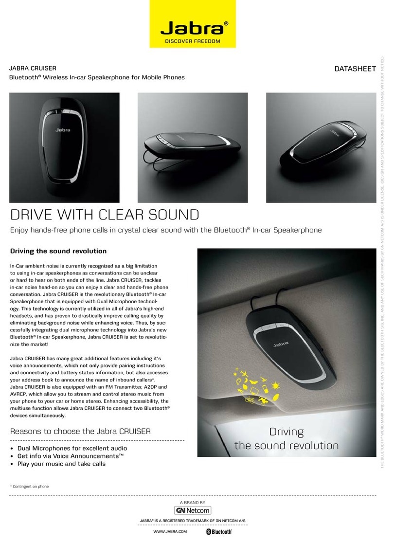Jabra CRUISER User manual
