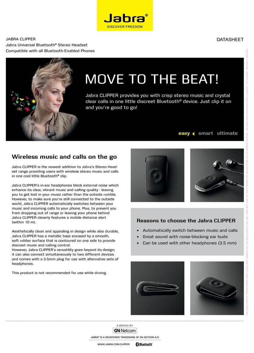 Jabra CLIPPER datasheet