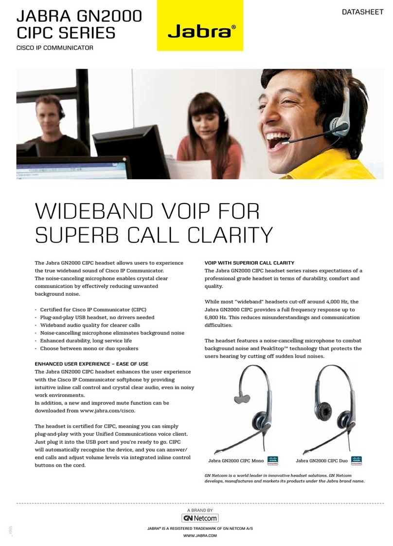 Jabra GN2000 - DATASHEET 3 datasheet