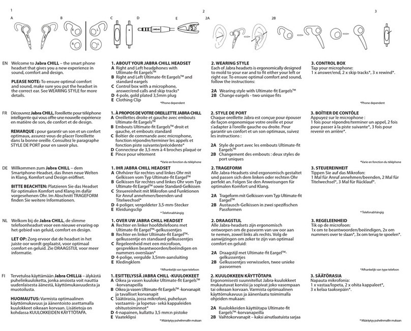 Jabra CHILL quick start guide