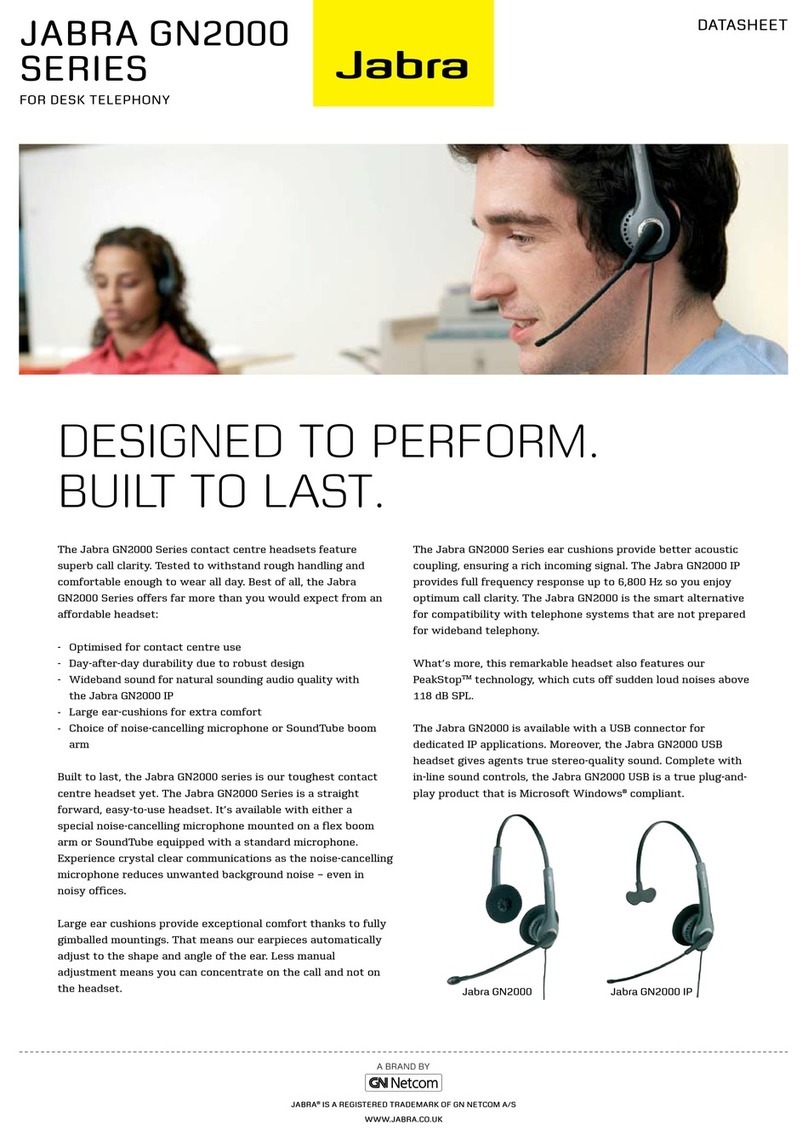 Jabra GN2000 - DATASHEET 3 datasheet