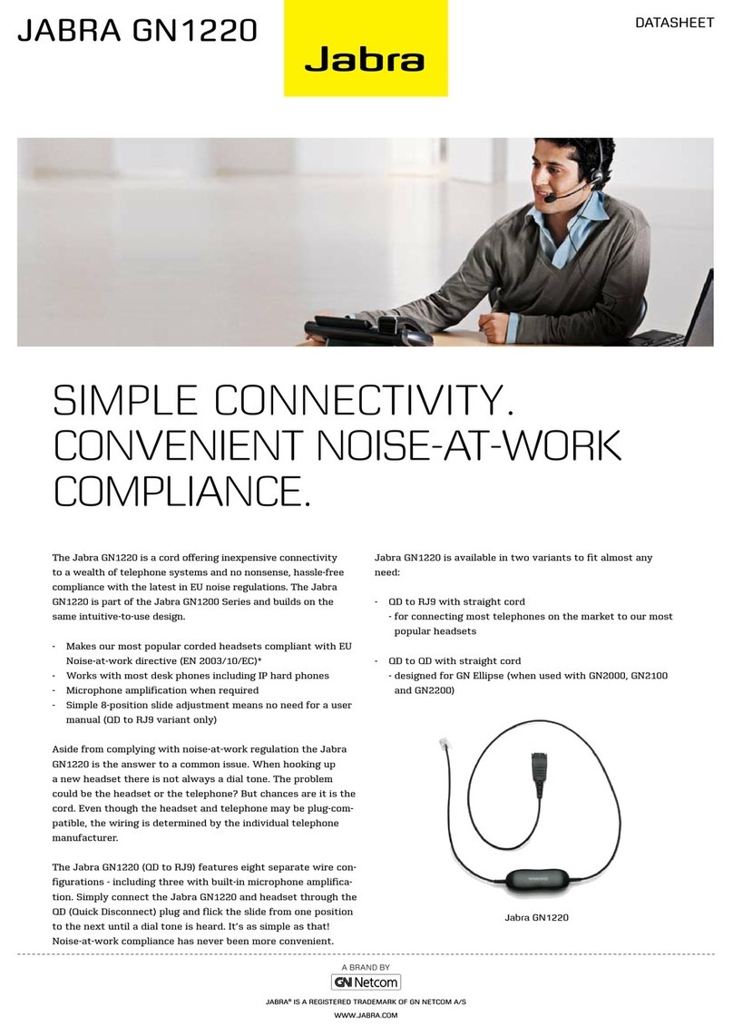 Jabra GN1220 datasheet