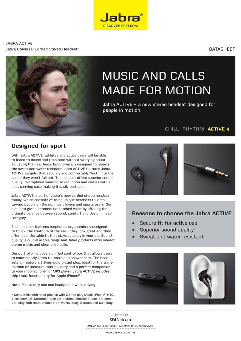 Jabra ACTIVE User manual