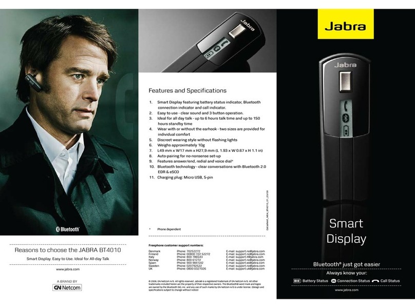 Jabra BT4010 quick start guide