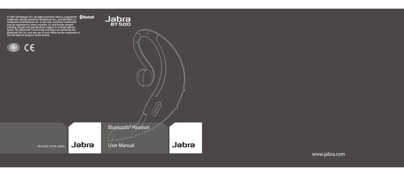Jabra BT500 - Headset - Over-the-ear user manual