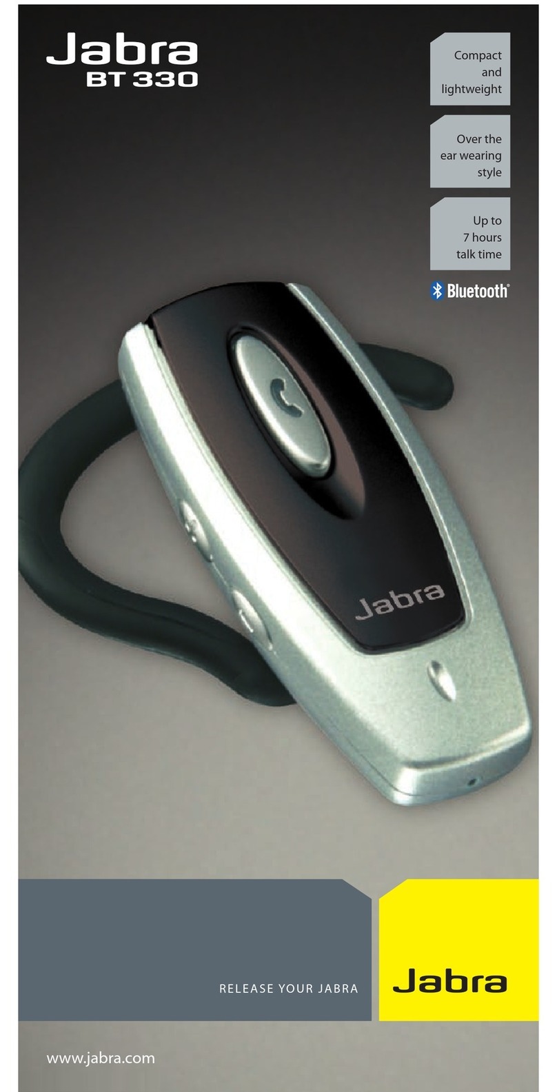 Jabra BT330 User manual