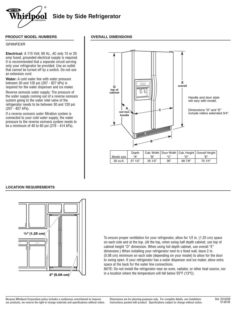 Whirlpool 2315228-D-WH User instructions Whirlpool 2315228-D-WH User instructions