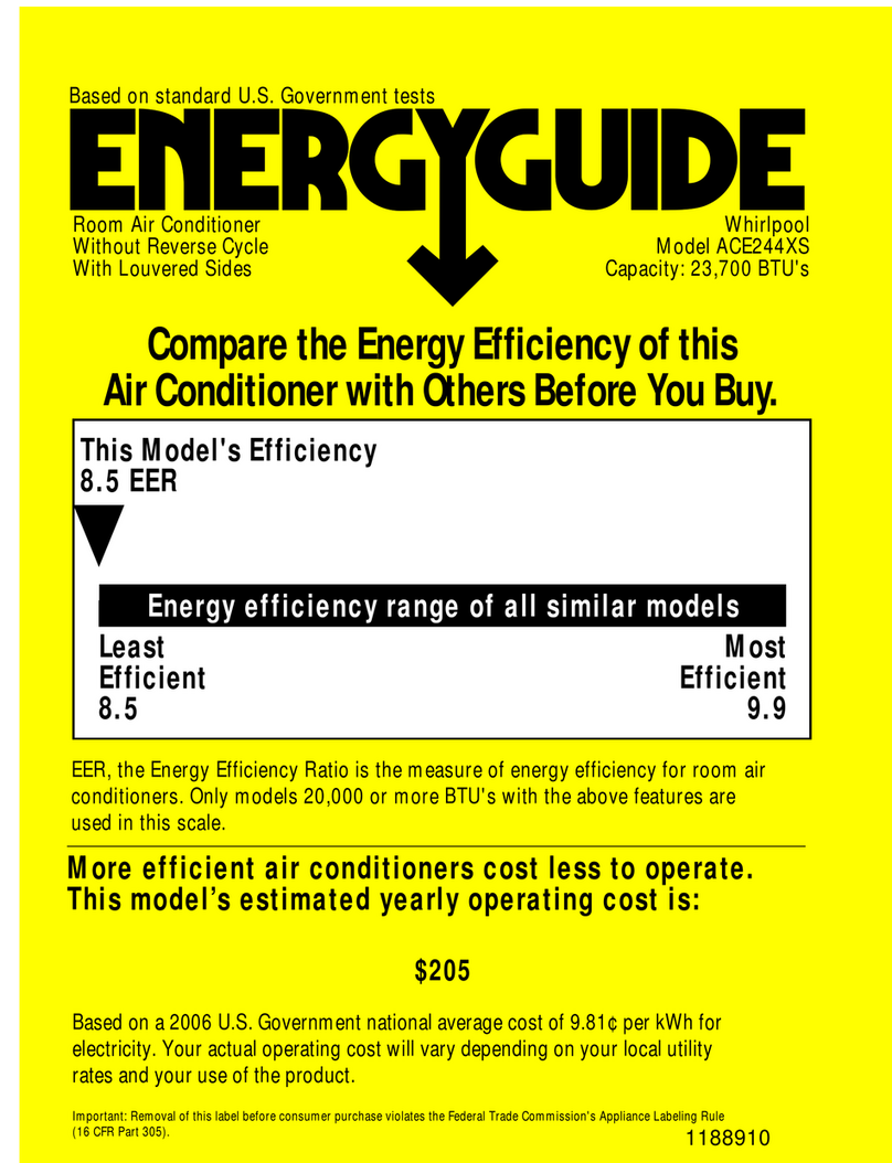 Whirlpool 1188910 Energy guide
