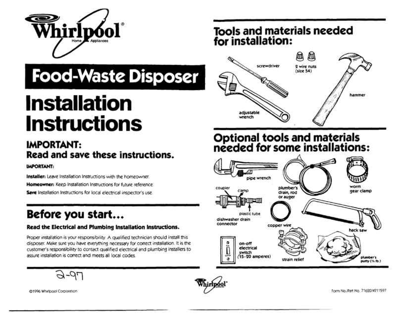 Whirlpool 4211597 installation instructions